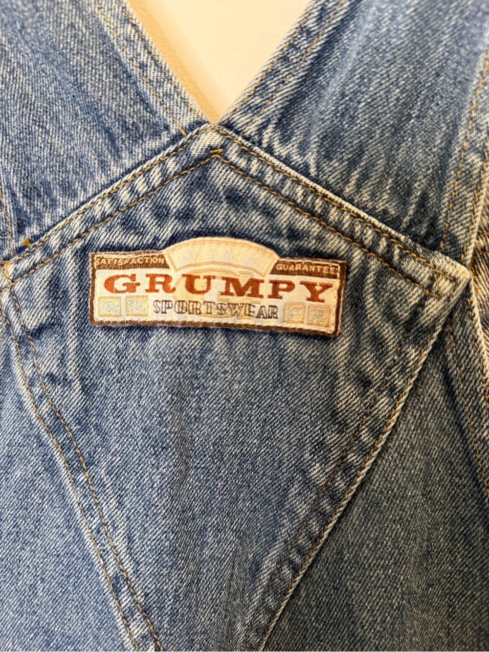 Rare Vintage Disney Catalog Grumpy Dwarf Denim Overalls Size 2XL 90s Nostalgia - Picture 10 of 10